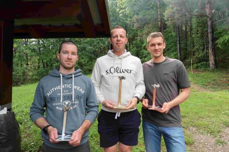 Trije najhitrejši_zlati Fredi Leskovar, srebrni Jaka Fidel in bronasti Matjaž Tomšič